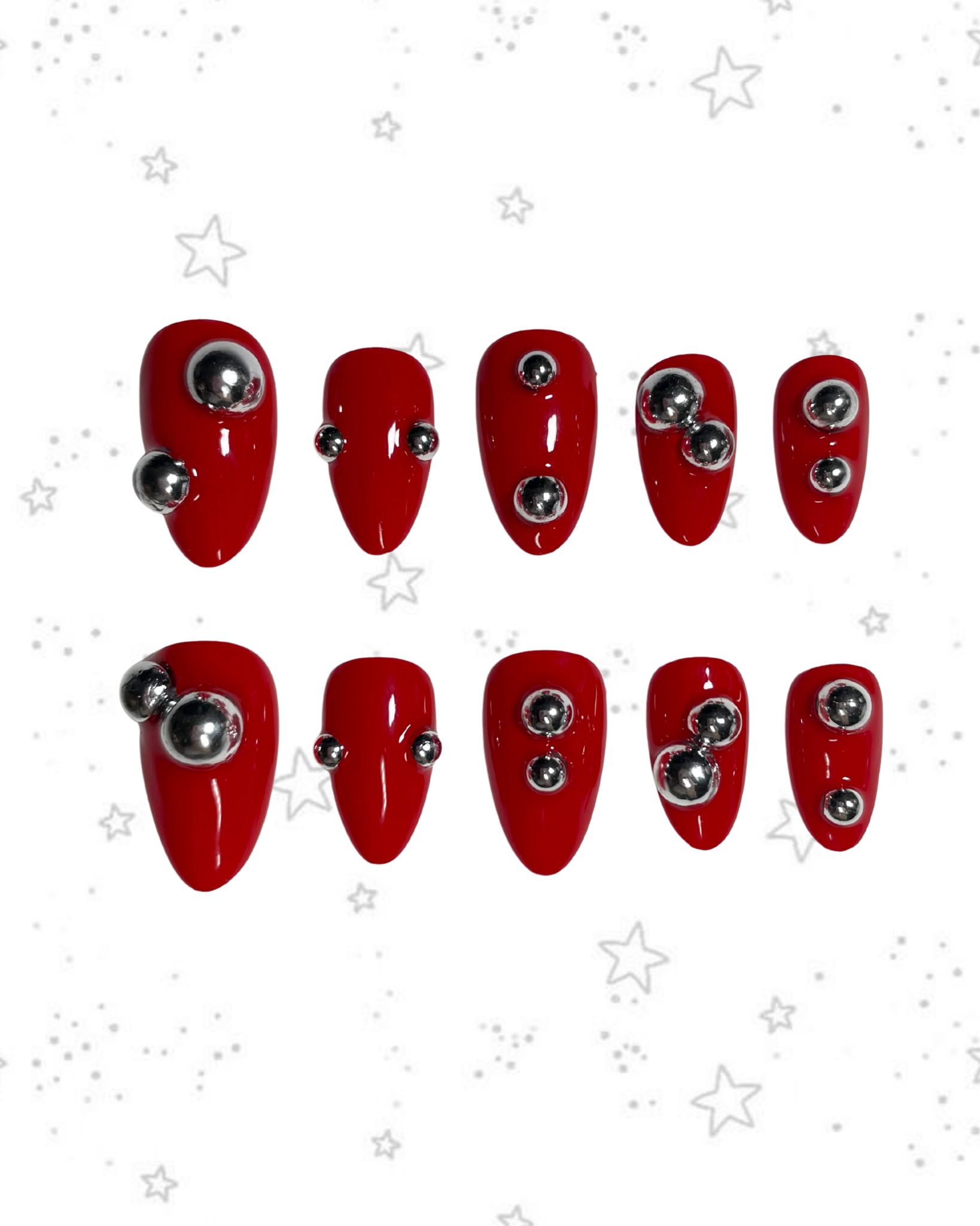 Red Allure - (S) Press On Tırnak Seti